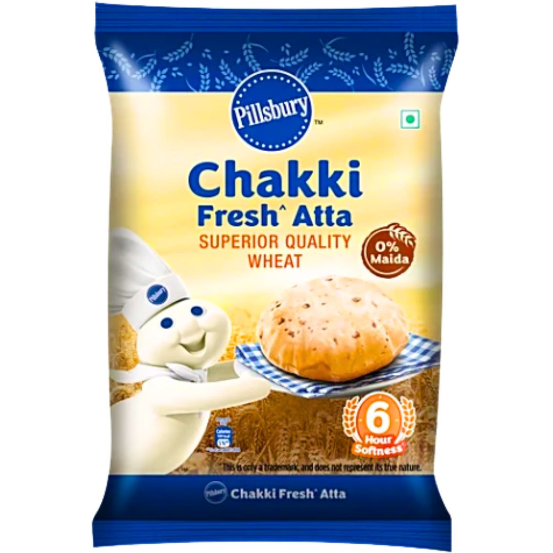Harina de trigo para Chapati | Wheat Flour for Chapati  5kg Pillsbury Chakki Atta