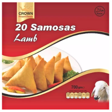 Ready-to-Eat Lamb Samosa | Meat Samosa 700g/20 pcs. Crown