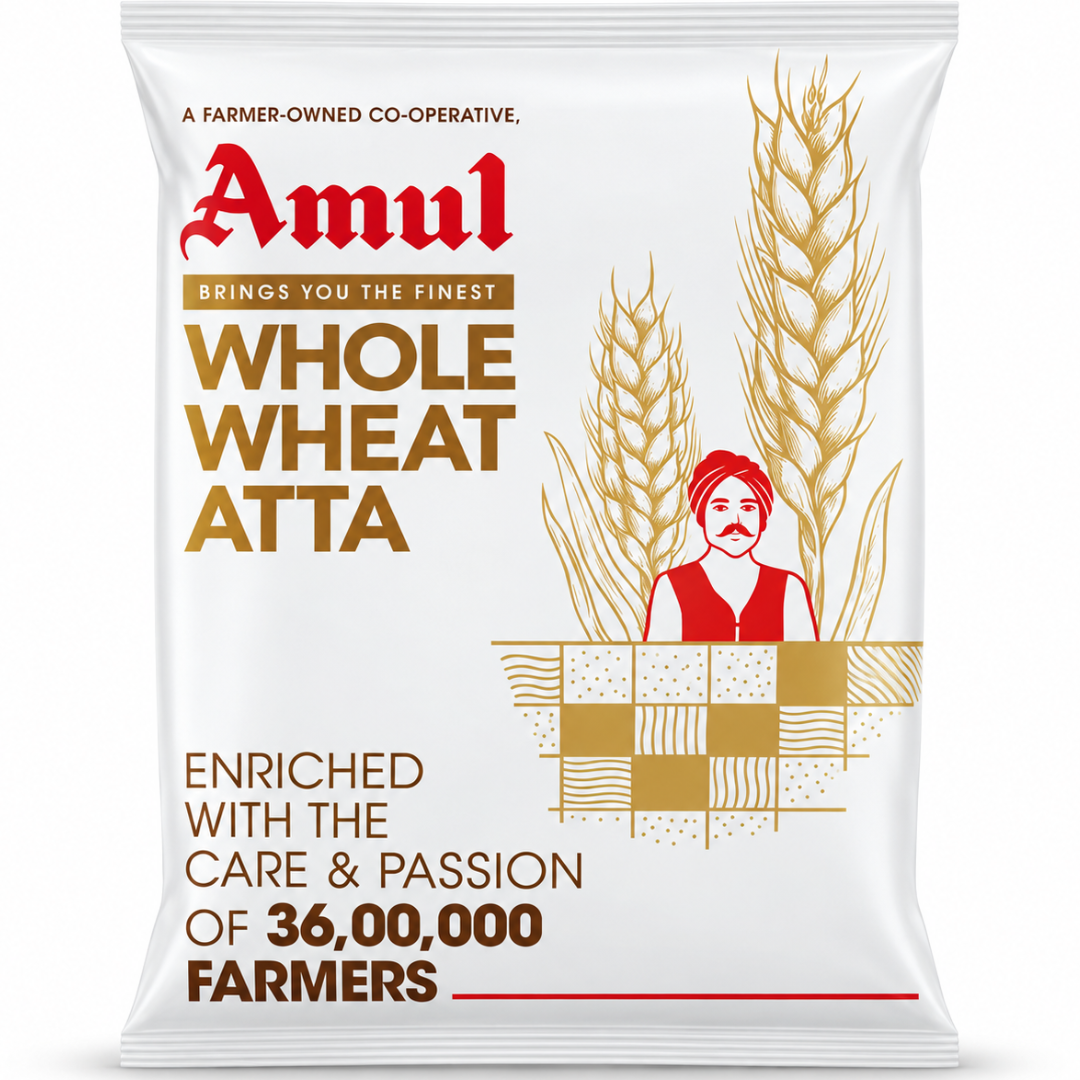 Harina de Trigo para Chapati | Whole Wheat Flour for Chapati 5kg Amul Chakki Atta