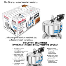 Load image into Gallery viewer, Olla de presion | Pressure Cooker (Stainless Steel) Hawkins 2Ltr. (Gas+Induccion) HSS20