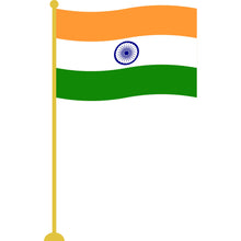 Cargar imagen en el visor de la galería, Indian Flags for Car Dashboard, Home or Table Office Desk