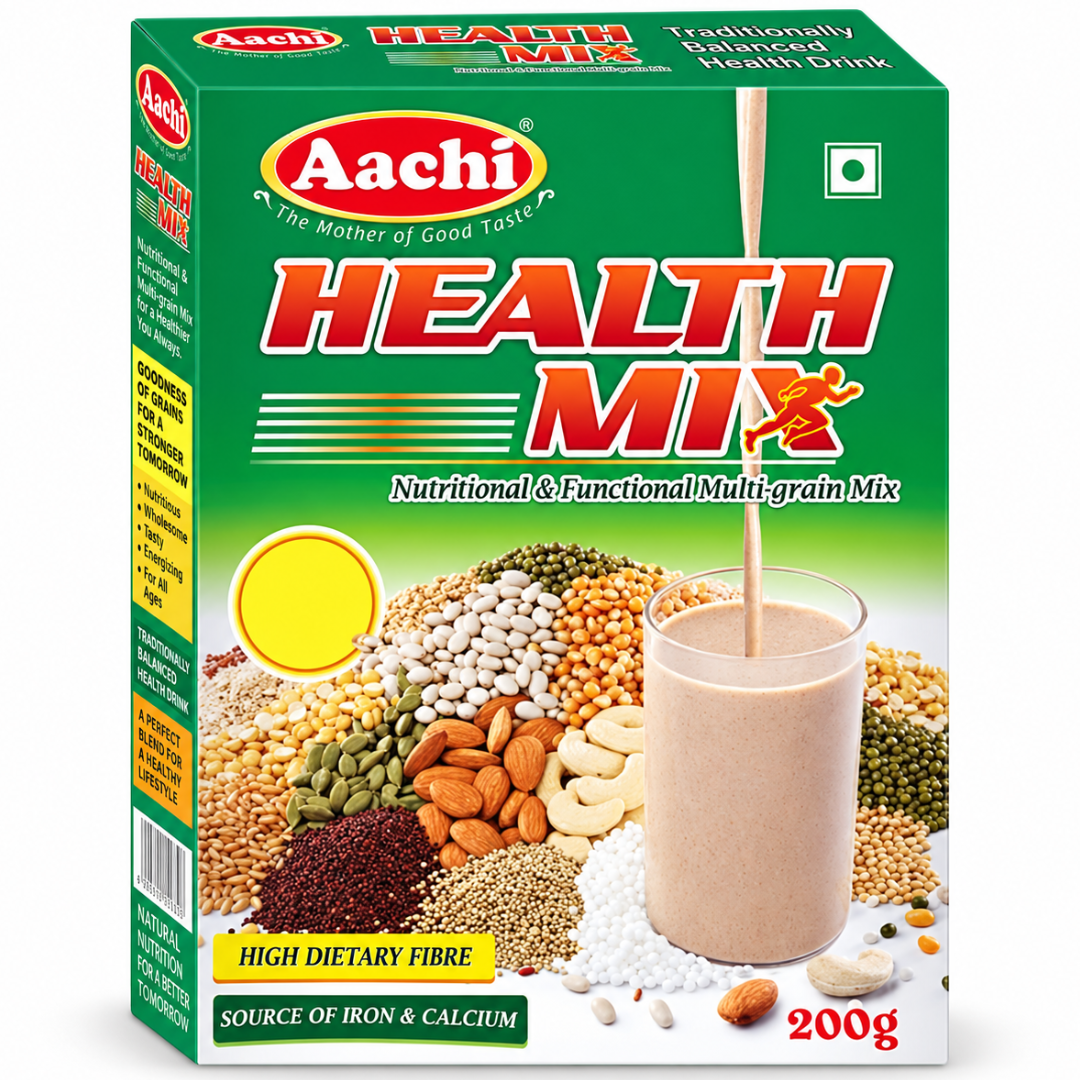Polvo de mezcla saludable (nutricional multigrano) | Health Mix Powder (Nutrtional Multi-Grain Mix) 180g Aachi