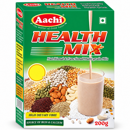 Polvo de mezcla saludable (nutricional multigrano) | Health Mix Powder (Nutrtional Multi-Grain Mix) 180g Aachi