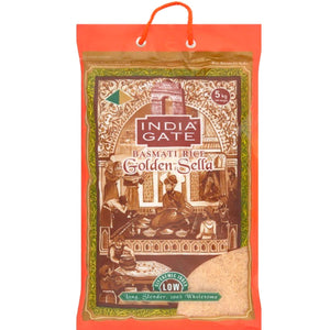 Arroz Basmati  "India Gate Golden Sella" | Basmati Parboiled Rice 5kg "India Gate Golden Sella"