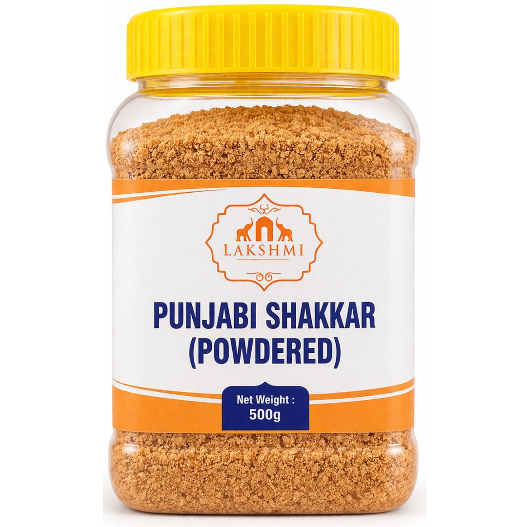 Azúcar Integral Puro de Caña molido (Panela) | Punjabi Shakkar (Powdered) 500g Lakshmi