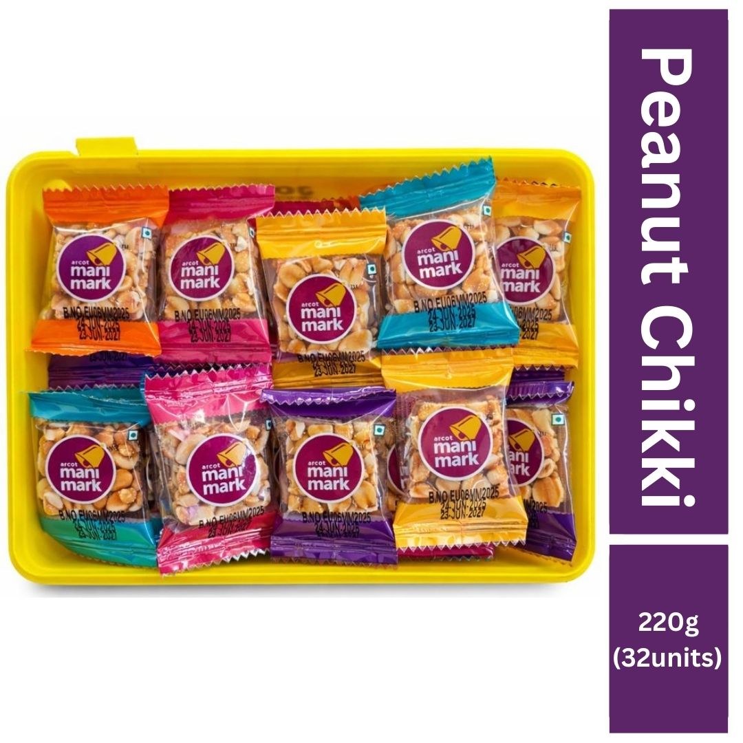 Dulce Turrón de Cacahuetes | Chikki Peanut 220g Manimark