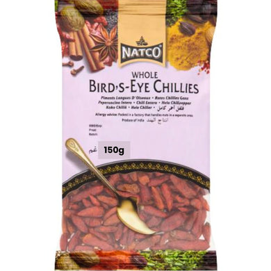 Chile Ojo de pájaro | Bird's Eye Chilli Extra Hot 150g Natco