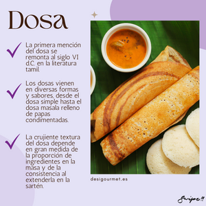 Prepara un dosa sencillo con masa para idli usando el versátil Home-made Idli & Dosa Batter Mix 500g.