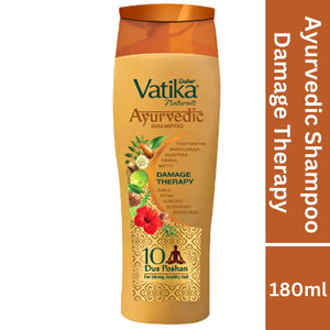 Champu Terapia ayurvédica para el tratamiento de daños | Ayurvedic Damage Therapy Shampoo 180ml Vatika