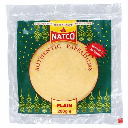 Papadum | Plain Papad 200g Natco