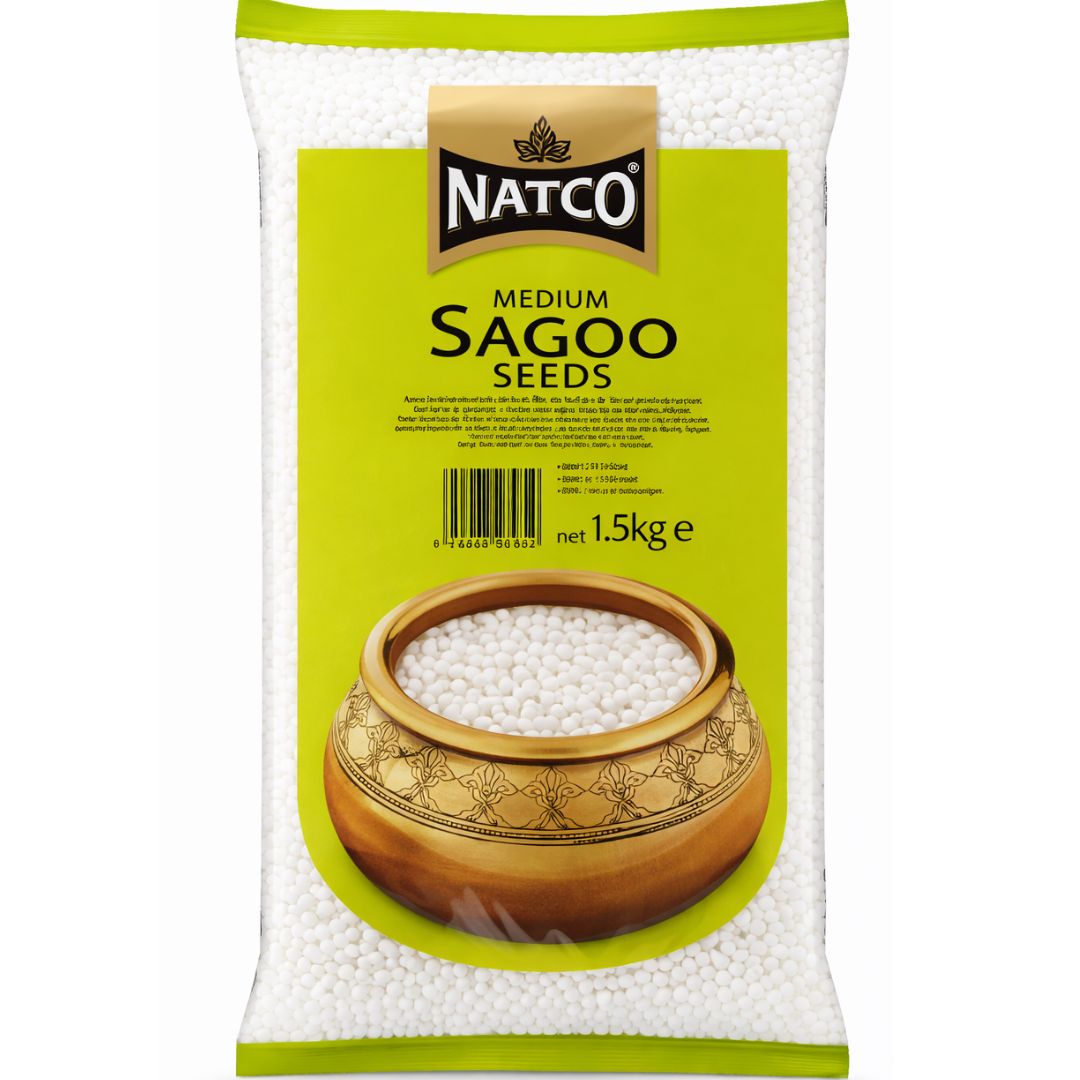 Semillas de Sago (Tapioca) | Sago Seeds | Sabudana M. 1.5kg Natco