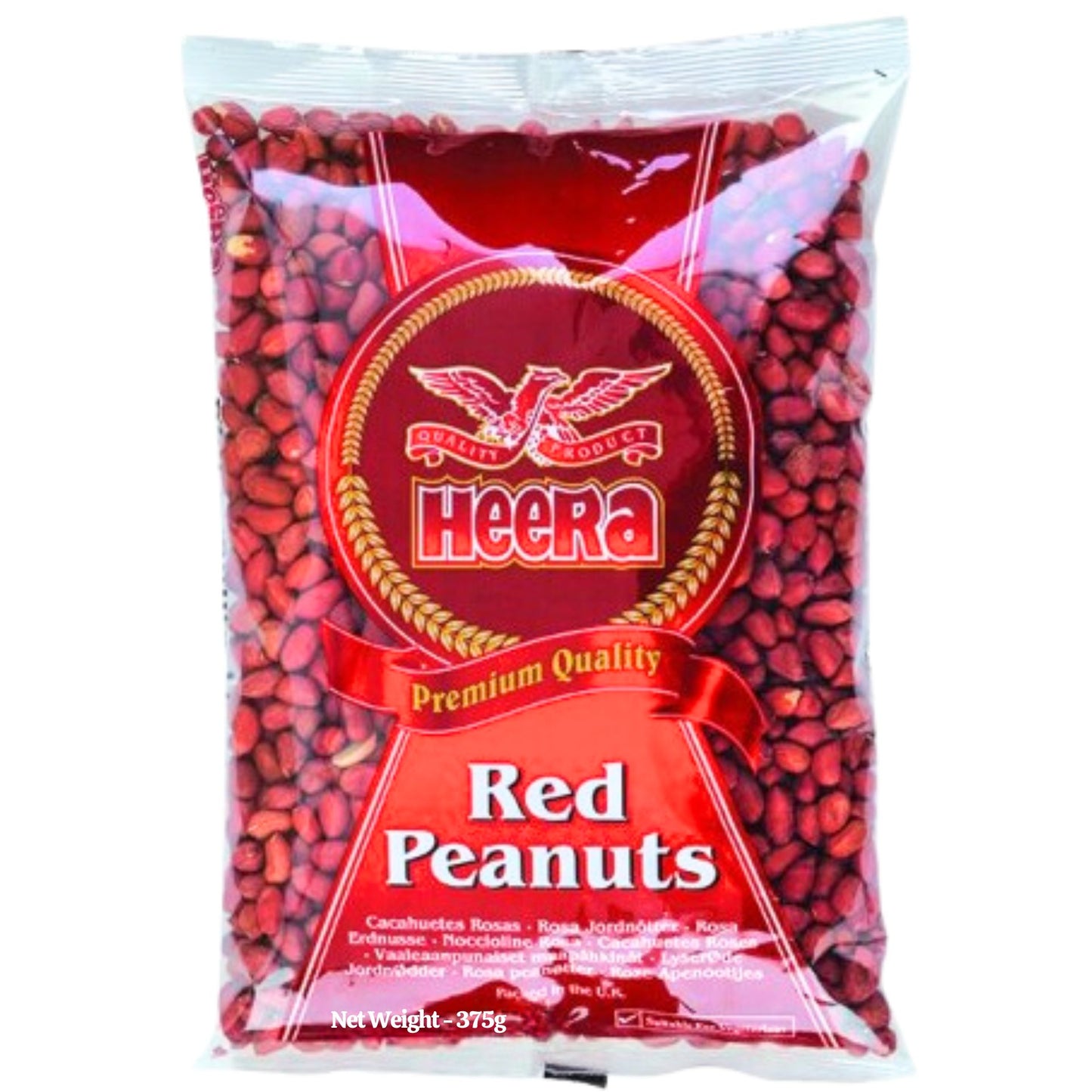 Raw Peanuts (Red Skin) | Red Peanuts 375g Heera