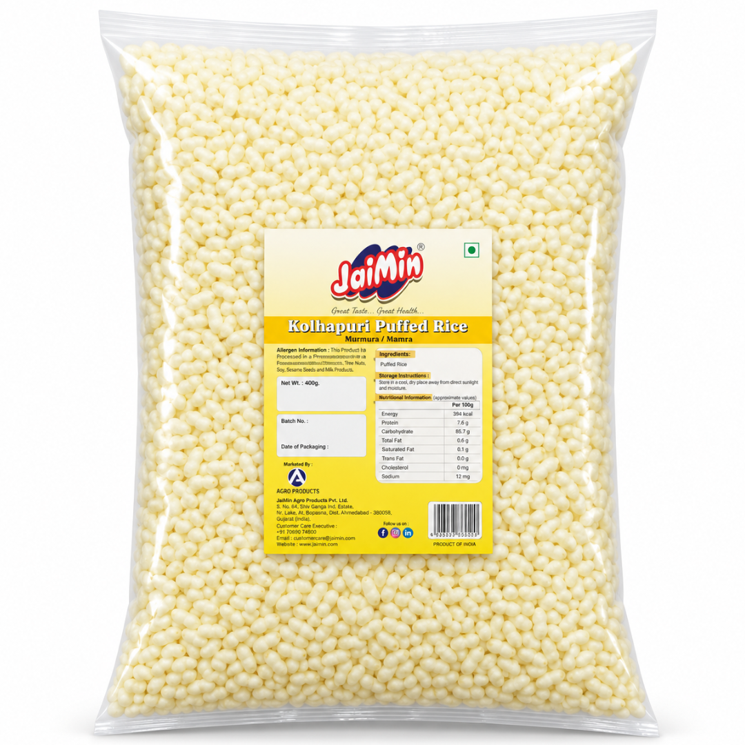 Arroz Inflado | Kolhapuri Puffed Rice (Mamra Bhel) 400g Jaimin