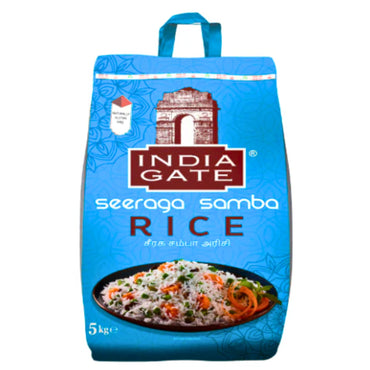 Arroz Seeraga Samba | Seeraga Samba Rice (Granel/Loose) 1kg India Gate (BB - Dec'27)