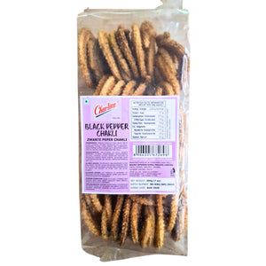 Un Bocadillo Crujiente Con Harina De Arroz | A Crunchy Sandwich With Rice Flour | Black Pepper Chakli 200g Charliee