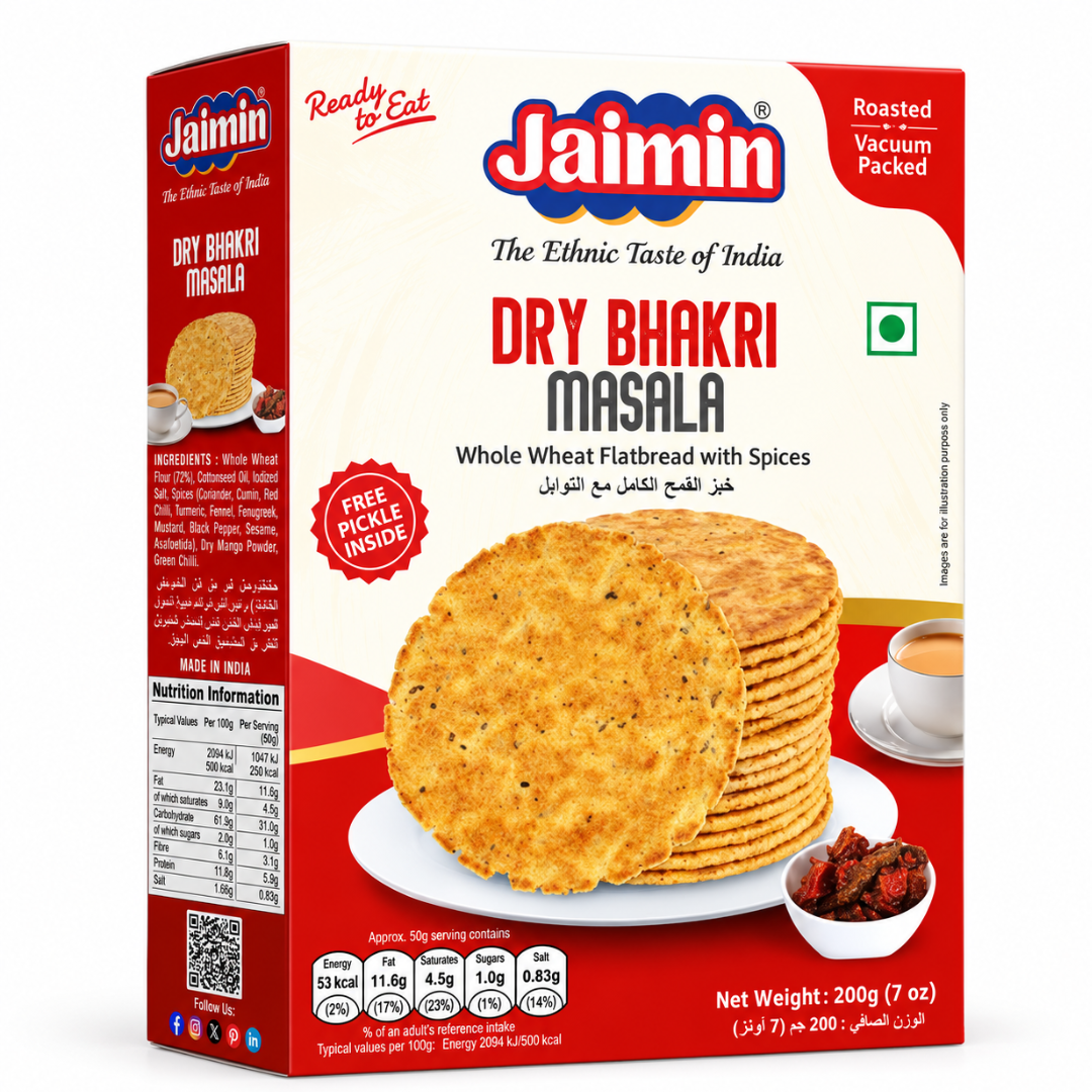 Masala Bhakri (Khakhra) Snacks | Dry Masala Bhakri (Khakhra) 250g Jaimin