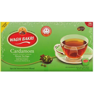 Te con Cardamom en bolsitas Wagh Bakri | Cardamom Tea Bags 100bags*200g Wagh Bakri