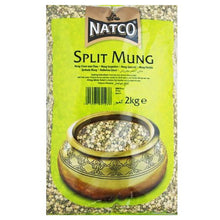 Cargar imagen en el visor de la galería, Judias Mungo Verdes Partidas (Vigna radiata) | Split Mung Lentils 2kg Natco