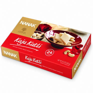 Dulce de Anacardo (Congelado) | Kaju Burfi | Kaju Katli 255g/24pcs. (Frozen) Nanak