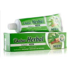 Cargar imagen en el visor de la galería, Pasta de Dientes Neem Herbal | Toothpaste Neem Dabur Herbal 100g