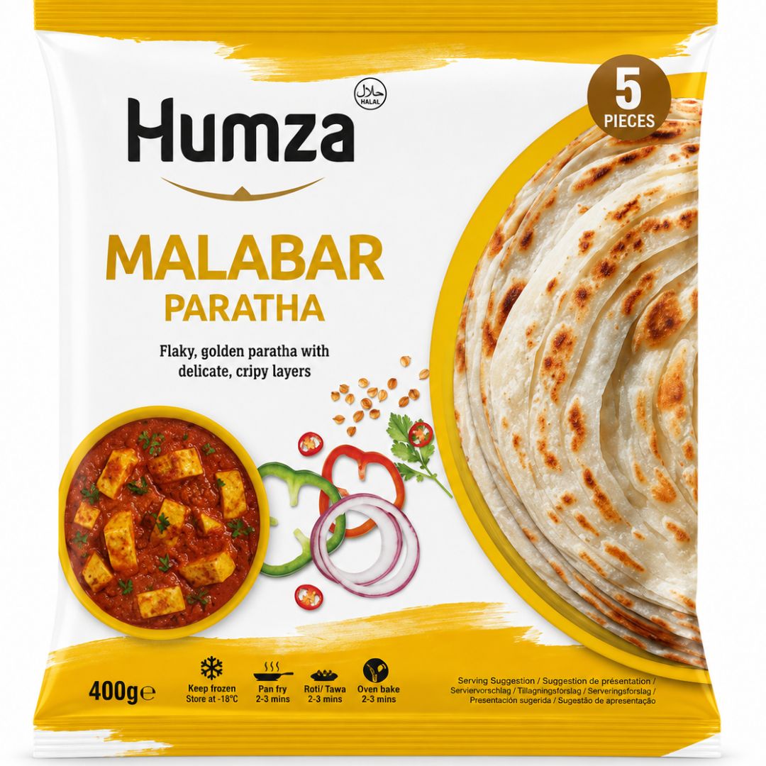 Pan Indio Paratha (Congelado) | Malabar Paratha 400g/5pcs. Humza (Frozen)