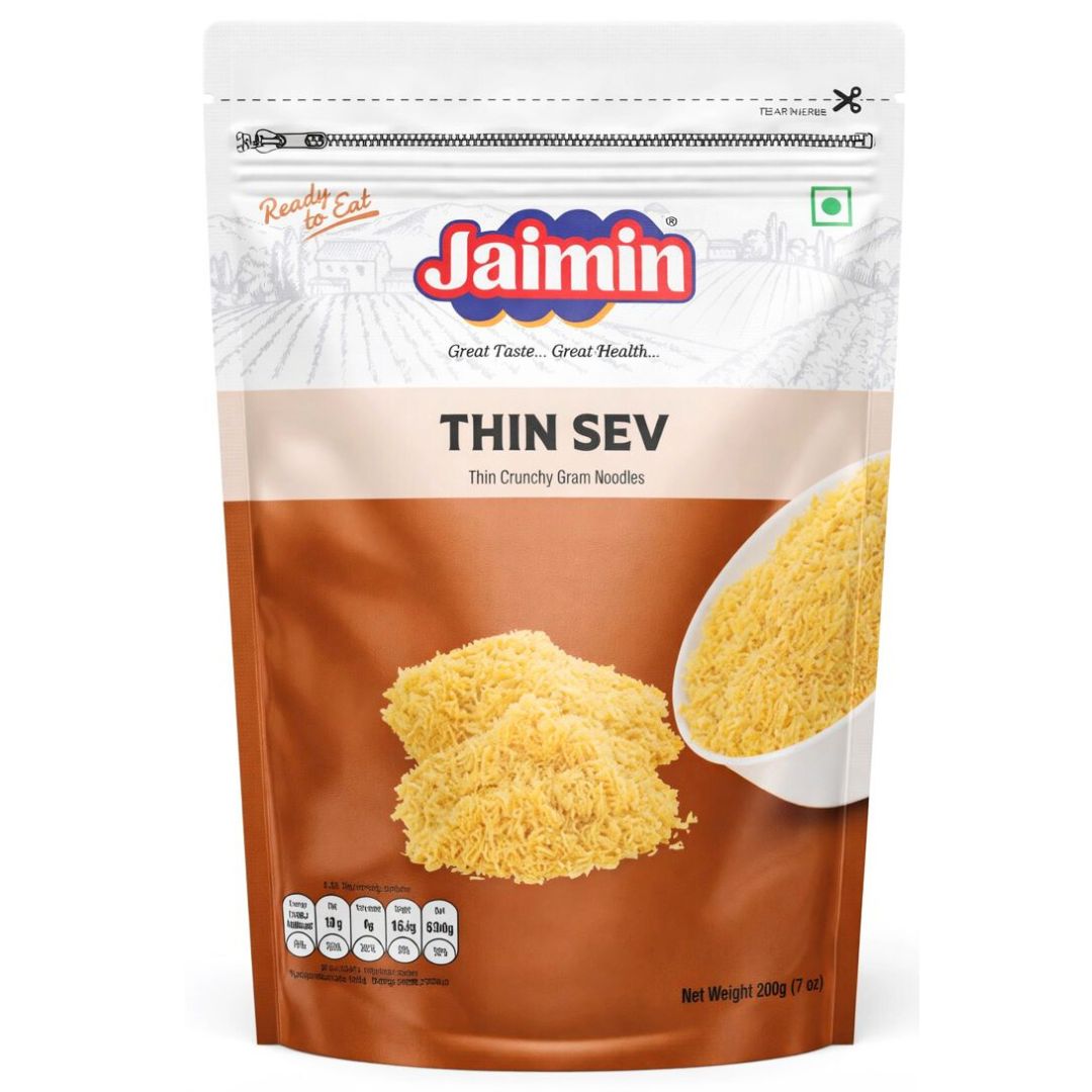 Aperitivos Thin Sev  | Thin Sev (Nylon) 200g Jaimin