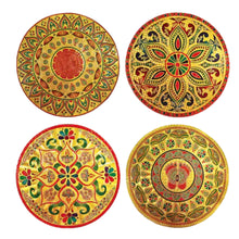 Cargar imagen en el visor de la galería, Pegatinas de piso con patrón Rangoli | Rangoli Pattern Floor Stickers in Golden (Floor Covering Area)