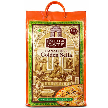 Basmati Rice "India Gate Golden Sella" | Sella Basmati Rice 5kg "India Gate Golden Sella"