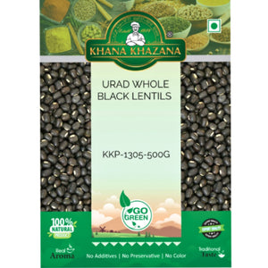 Frijol negro (Vigna mungo) | Whole Urid Beans 500g Khana Khazana