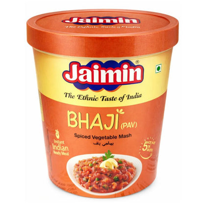 Comida instantánea de verduras estofadas con especies | Instant Bhaji (Pav) Cup 65g Jaimin