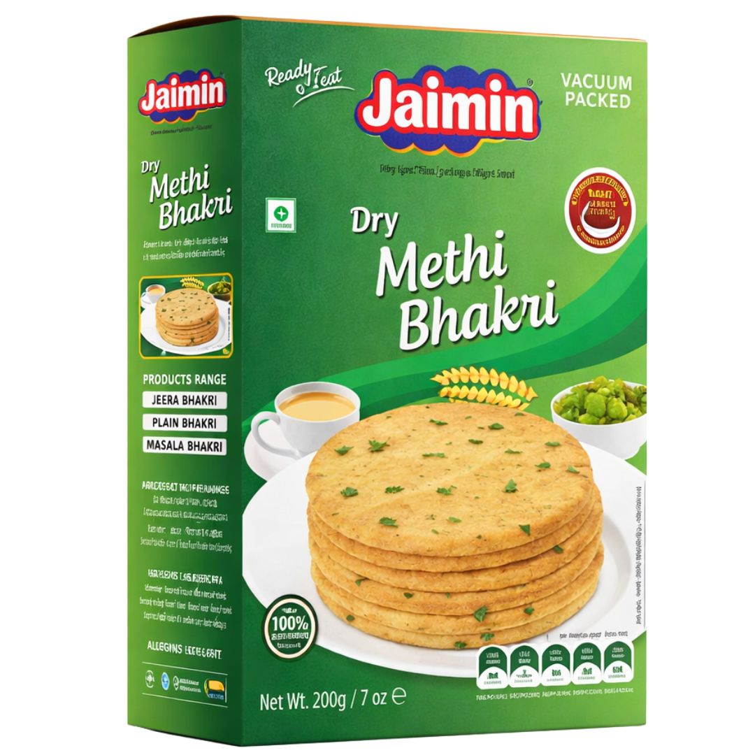 Aperitivos Fenogreco Bhakri (Khakhra) | Dry Methi Bhakri (Khakhra) 250g Jaimin