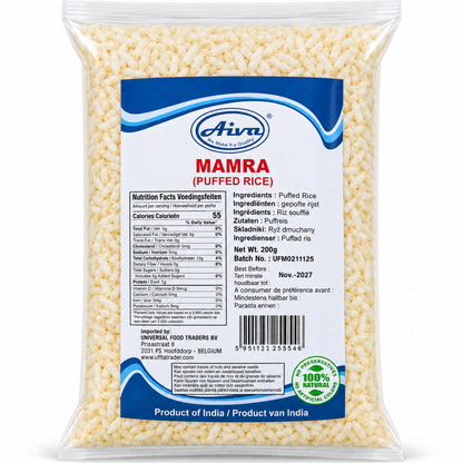 Arroz Inflado | Puffed Rice | Mamra Bhel 200g Aiva