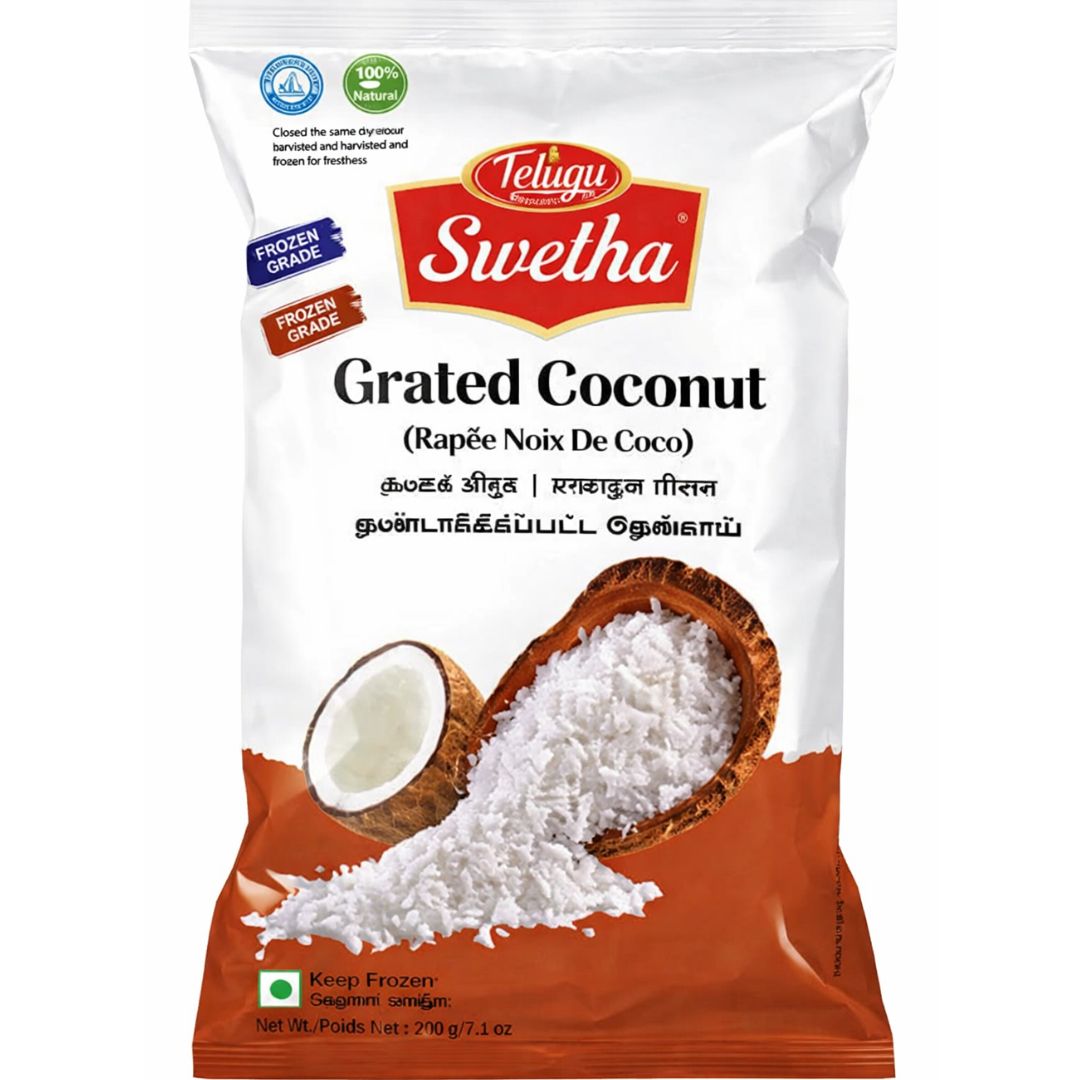 Coco (rallado) (Congelado) | Grated Coconut Nariyal 312g Telugu Swetha (Frozen)