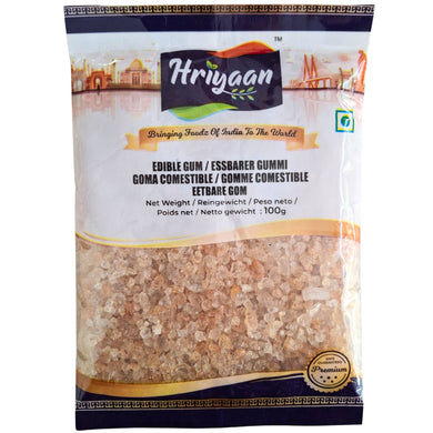 Goma arabiga | Indian Gum Tragacanth | Char Goond Edible Gum (gum arabica) 100g Hriyaan