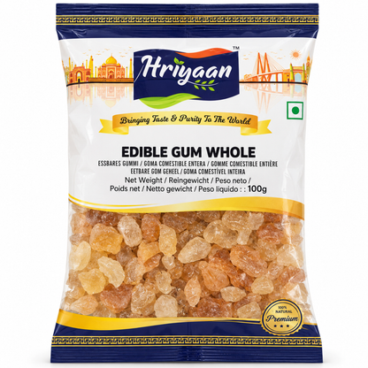 Tragacanto Indio de la goma | Indian Gum Tragacanth | Goond Katira (Edible Gum Whole) 100g Hriyaan