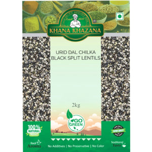 Frijol negro Partido (Vigna mungo) | Split Urid dal 2kg Khana Khazana
