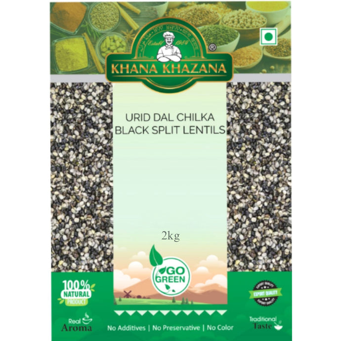 Frijol negro Partido (Vigna mungo) | Split Urid dal 2kg Khana Khazana
