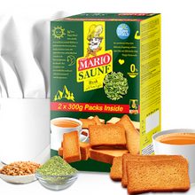 Cargar imagen en el visor de la galería, Biscote Tostado  | Saunf Rusk 1.2kg (4*300g pack + 1 steel bowl free) Mario