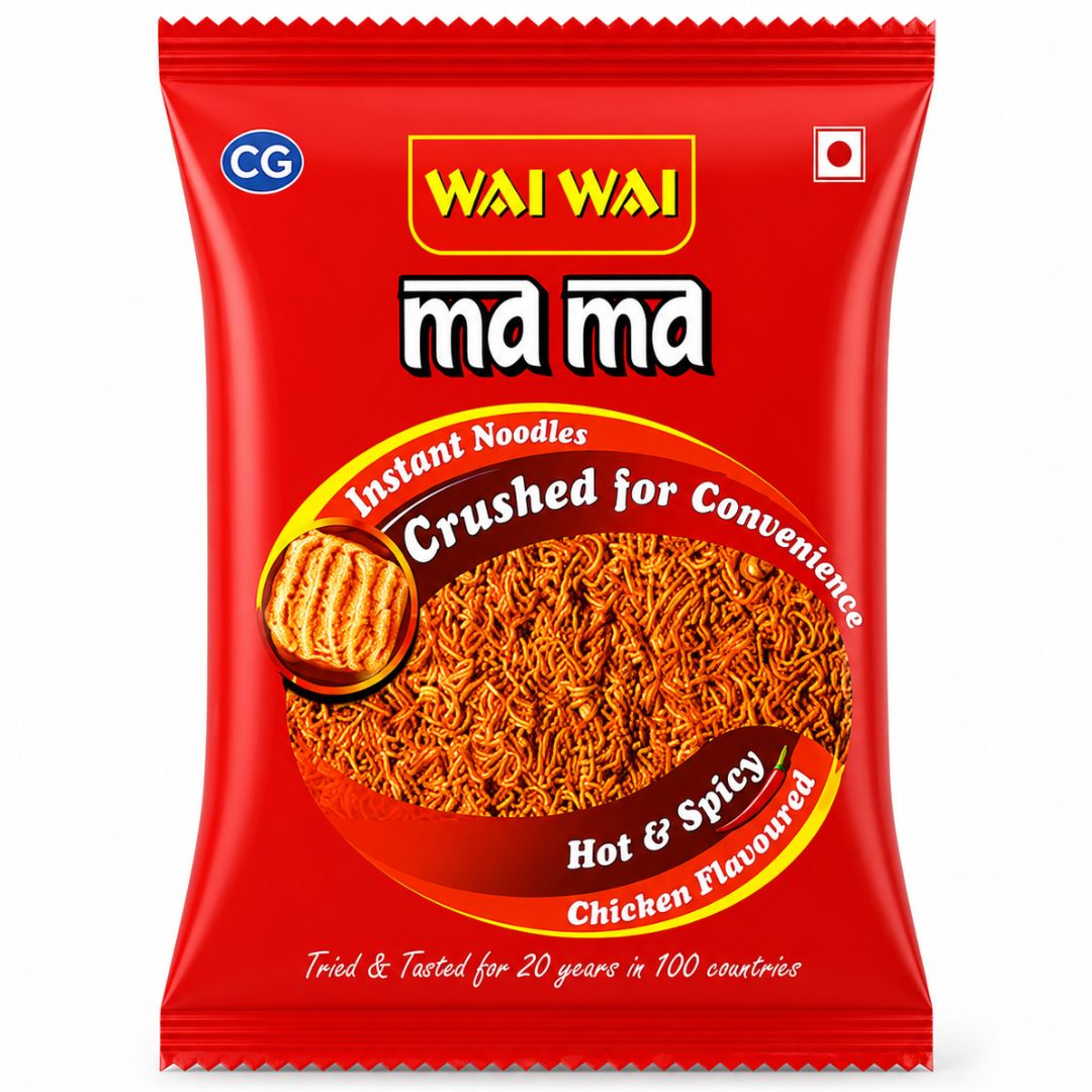 Fideos con sabor a pollo | Ma Ma Crushed Hot & Spicy Chicken Flavour Noodles 15g Wai Wai