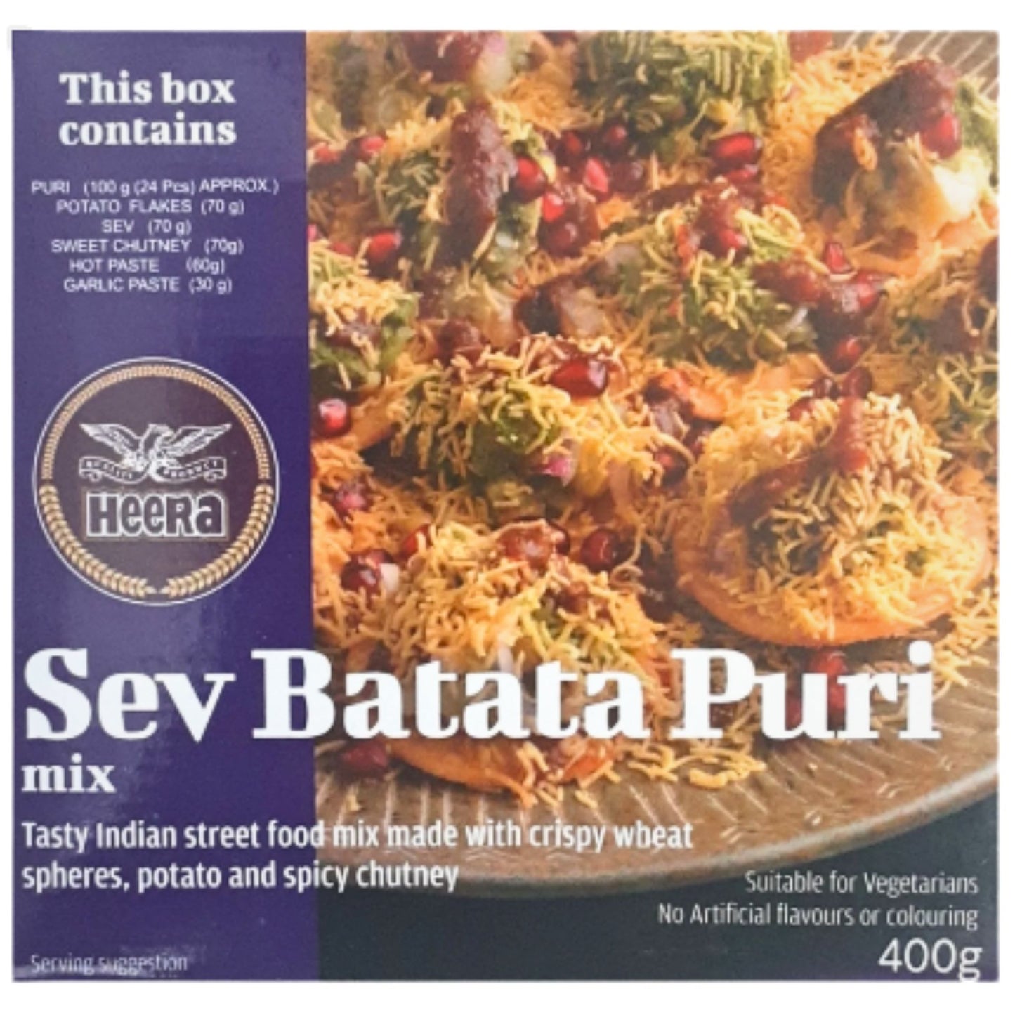 Aperitivosev Sev Batata Puri Mix | Sev Batata Puri Mix 400g Heera