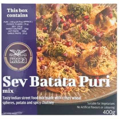 Aperitivosev Sev Batata Puri Mix | Sev Batata Puri Mix 400g Heera