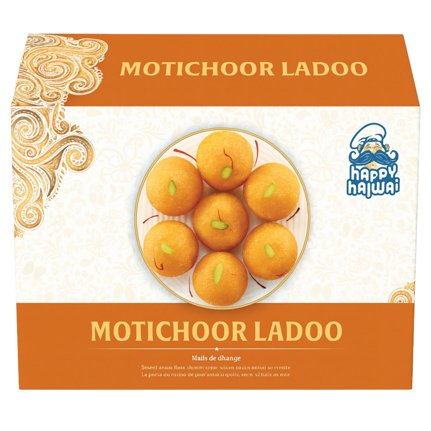 Dulce Motichoor Ladoo | Motichoor Ladoo 500g Happy Halwai