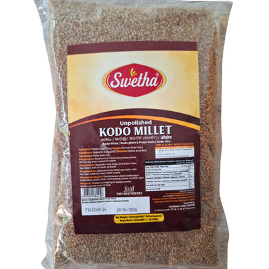 Mijo de Kodo | Kodo Millet (Paspalum scrobiculatum) 500g Telugu Foods