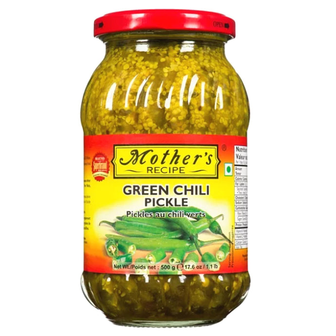 Pickle de Chile verde (encurtido) | Green Chilli Pickle 500g Mother's Recipe
