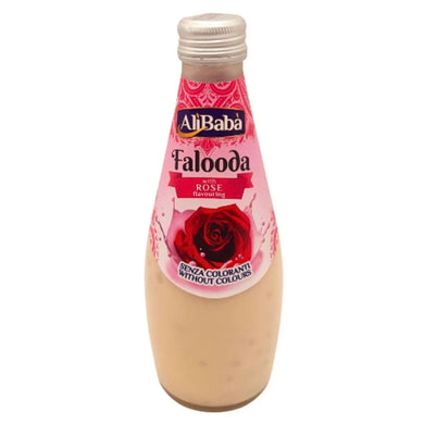 Bebida Falooda 3 en 1 con sabor a Rosa | Falooda 3 in 1 with Rose flavour (with Basil seeds) 290ml a.b.