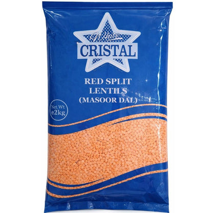 Lentejas Rojas (Lens culinaris) | Red Lentils | Masoor dal 2kg Cristal
