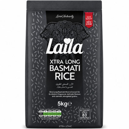Arroz Basmati Extra Largo |  Basmati Xtra Long Rice 5kg "Laila"