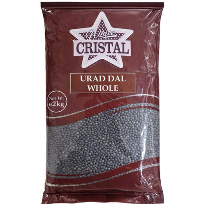 Frijol negro (Vigna mungo) | Whole Urid Beans 2kg Cristal