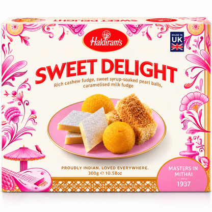 Dulce surtidos tipicos | Mixed Mithai | Sweet Delight 300g Haldiram