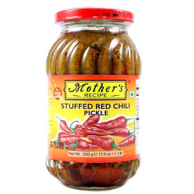 Pickle de Chile Rojo Relleno (encurtido) | Stuffed Red Chilli Pickle 500g Mother's Recipe